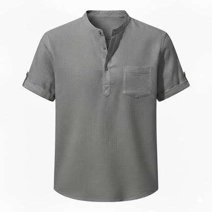 Maison Aurelle - Men’s T Shirt Cotton Linen Casual Lightweight Fit 5