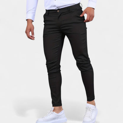 Maison Aurelle - Men’s Trousers Cotton Blend Comfortable Slim Fit 5