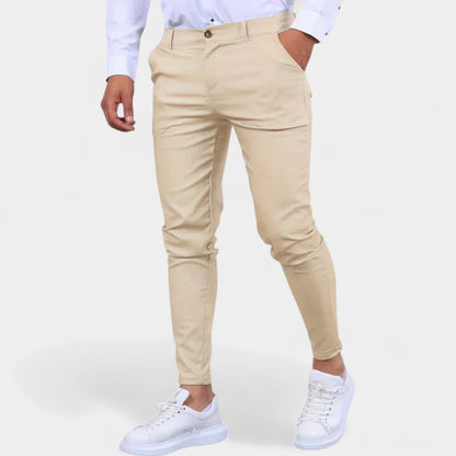 Maison Aurelle - Men’s Trousers Cotton Blend Comfortable Slim Fit 7