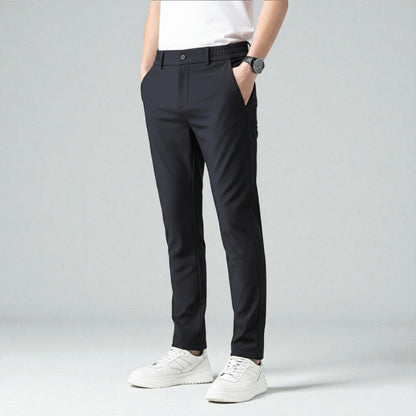 Maison Aurelle - Men's Trousers Polyester-Elastane Stretch Comfortable Slim Fit 0