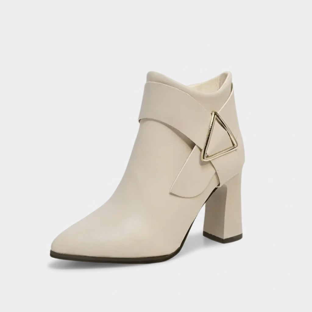 Maison Aurelle - Women’s Black Ankle Boots Faux Leather Elegant Comfort 0