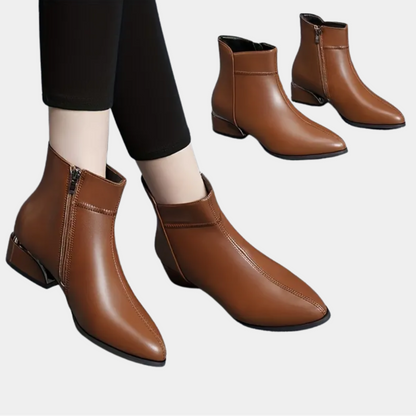 Maison Aurelle - Women’s Black Ankle Boots Vegan Leather Chic Comfort 6