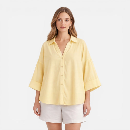 Maison Aurelle - Women’s Blouse Lightweight Breathable Casual Summer Fit 0