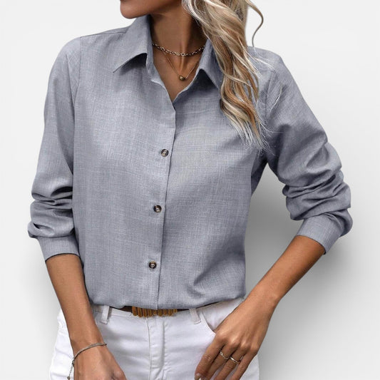 Maison Aurelle - Women’s Blouse Lightweight Long Sleeve Elegant Fit 0
