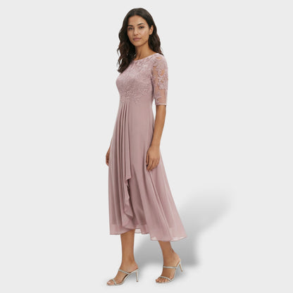Maison Aurelle - Women’s Chiffon Dress Elegant A-Line Summer Cocktail 1
