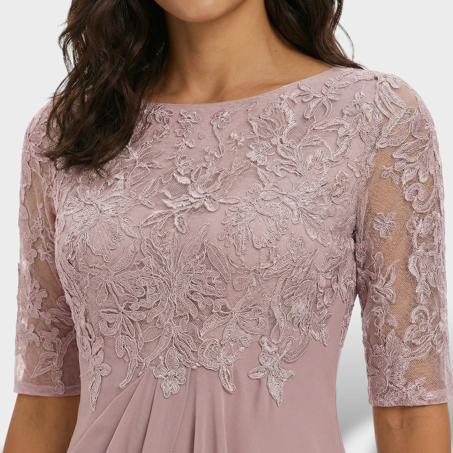 Maison Aurelle - Women’s Chiffon Dress Elegant A-Line Summer Cocktail 2