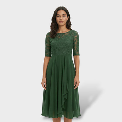 Maison Aurelle - Women’s Chiffon Dress Elegant A-Line Summer Cocktail 3