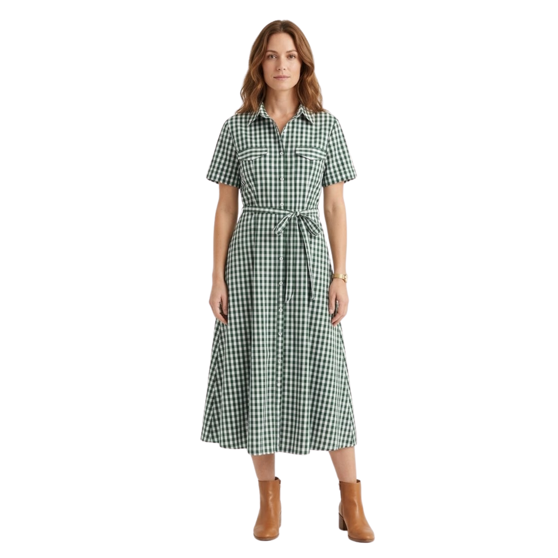 Maison Aurelle - Women’s Cotton Maxi Dress Elegant Relaxed Fit 0