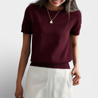 Maison Aurelle - Women’s Knit Top Wool Blend Comfortable Classic Fit 6