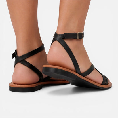 Maison Aurelle - Women’s Leather Sandals Comfortable Minimalist Design 3