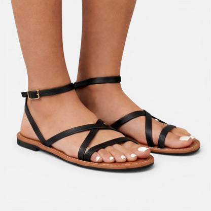 Maison Aurelle - Women’s Leather Sandals Comfortable Minimalist Design 4