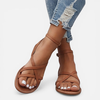 Maison Aurelle - Women’s Leather Sandals Comfortable Minimalist Design 8