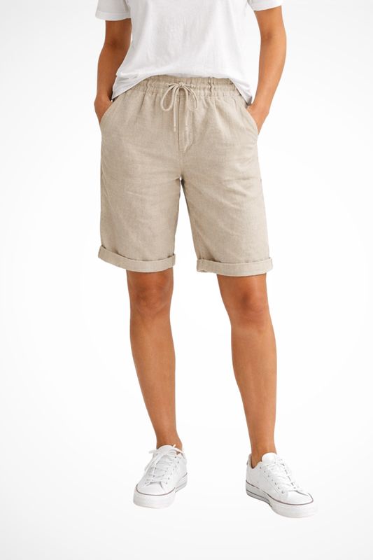 Maison Aurelle - Women’s Linen Pants Comfortable Relaxed Fit Capri 0