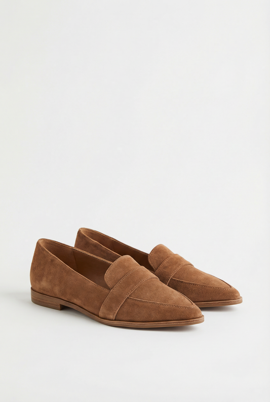 Maison Aurelle - Women’s Loafers Soft Suede Cushioned Comfort Flexible Fit 0