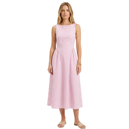 Maison Aurelle - Women’s Maxi Dress Lightweight Elegant Summer Stripes 1