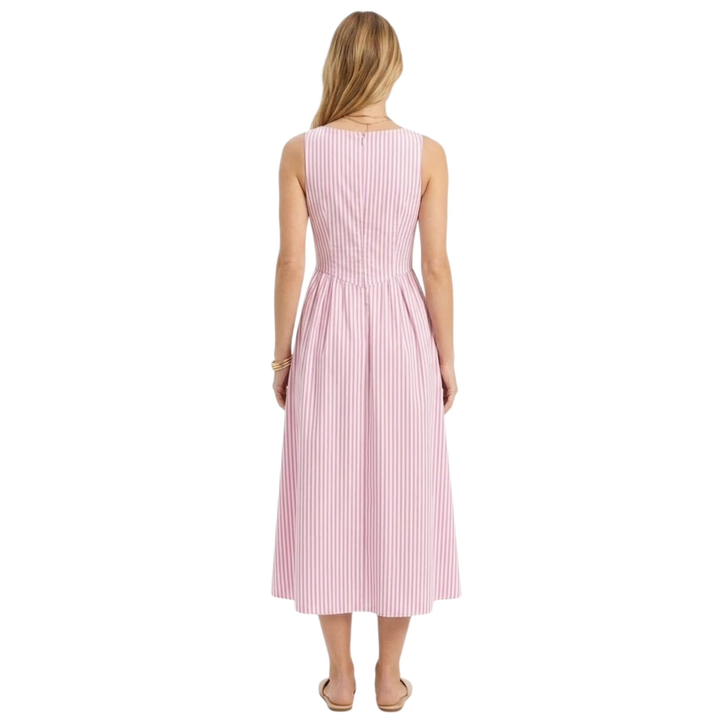 Maison Aurelle - Women’s Maxi Dress Lightweight Elegant Summer Stripes 2