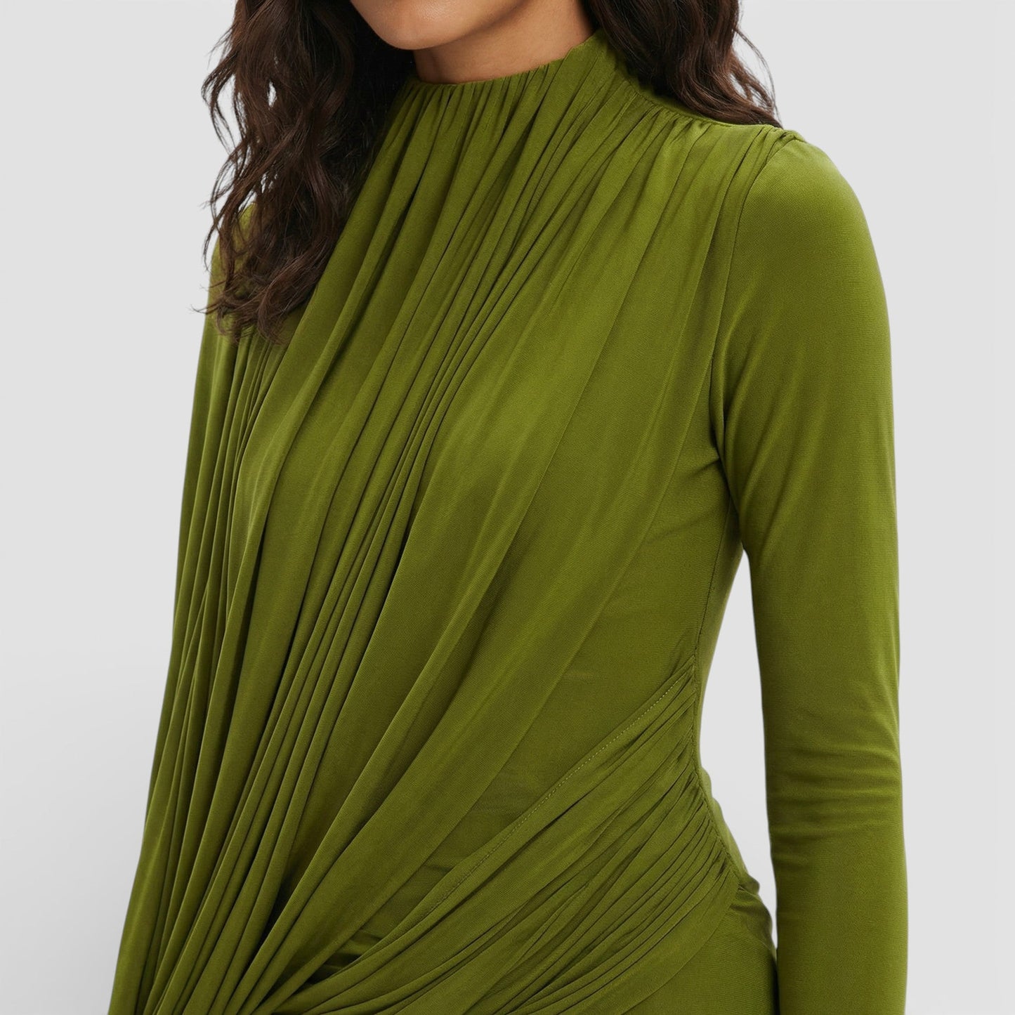 Maison Aurelle - Women’s Maxi Dress Premium Fabric High Neck Elegant Fit 2