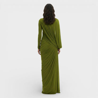 Maison Aurelle - Women’s Maxi Dress Premium Fabric High Neck Elegant Fit 3