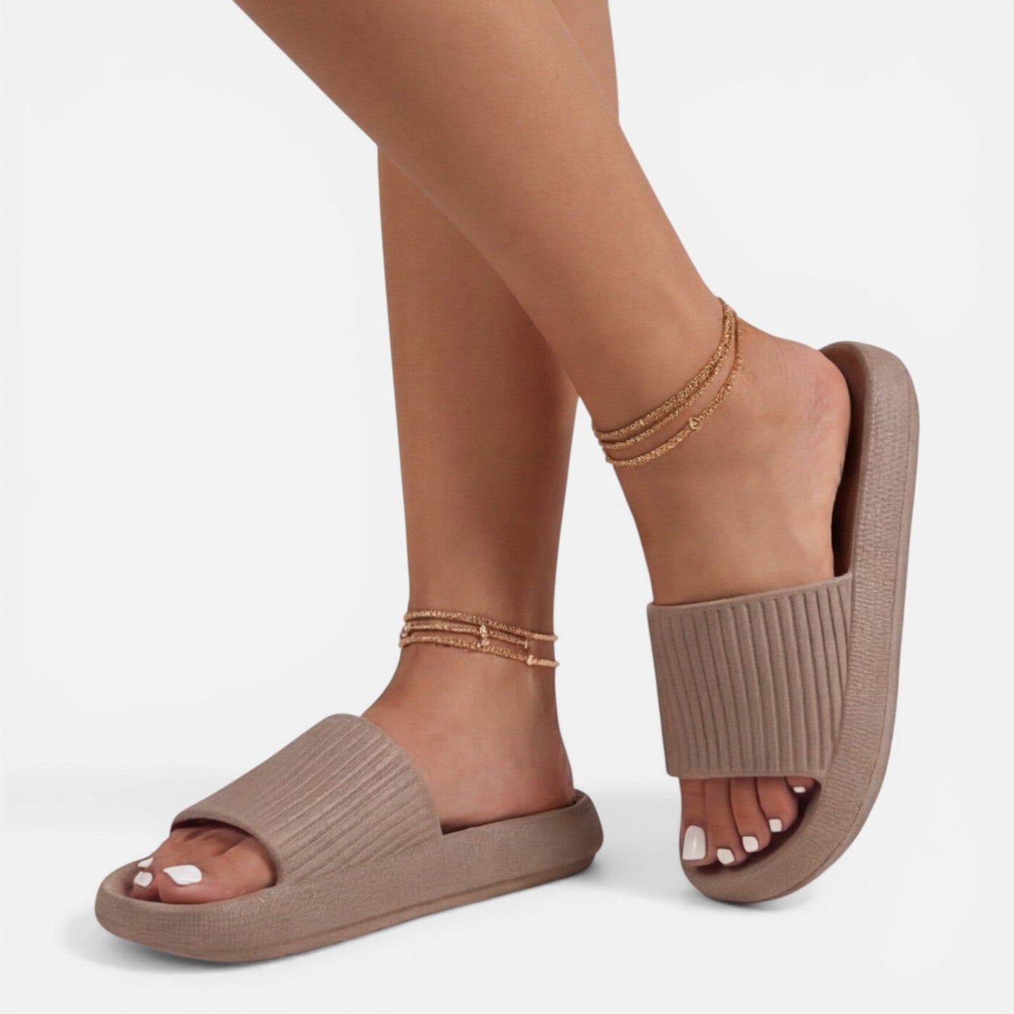 Maison Aurelle - Women’s Sandals Soft Cushioned Comfort Elegant Slides 6