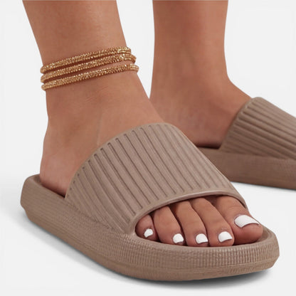 Maison Aurelle - Women’s Sandals Soft Cushioned Comfort Elegant Slides 8