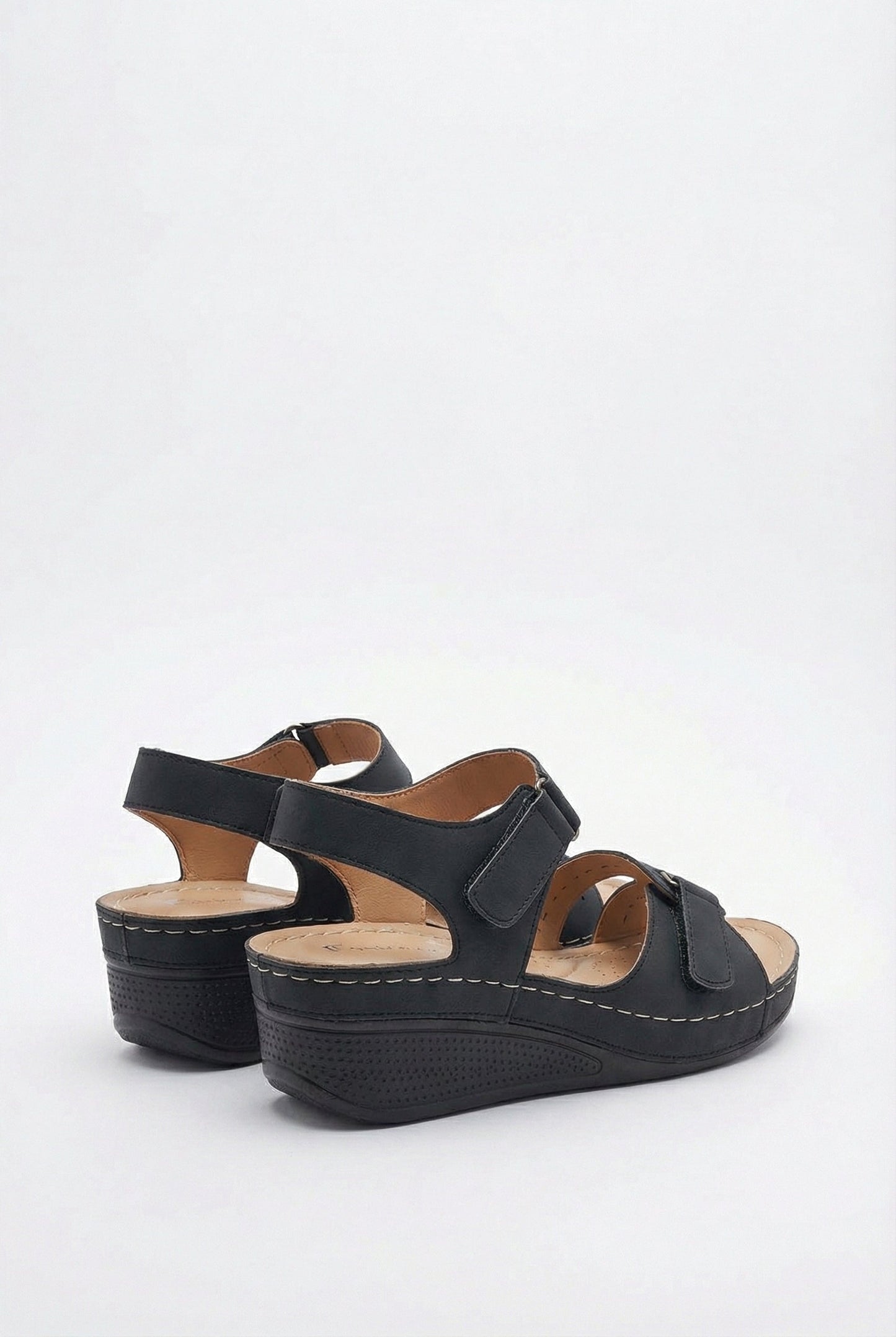 Maison Aurelle - Women’s Sandals Vegan Leather Adjustable Comfort Casual 2
