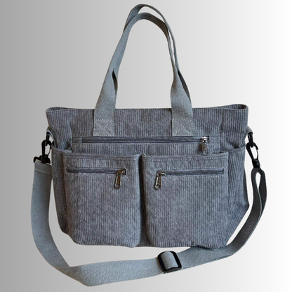 Maison Aurelle - Women’s Shoulder Bag Corduroy Lightweight Casual Style 10