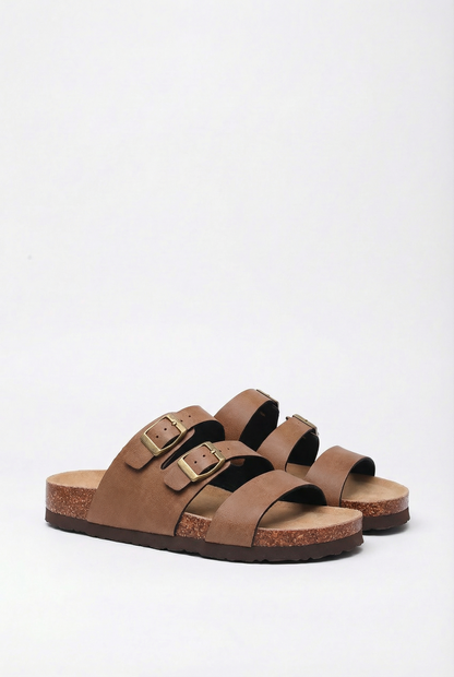Maison Aurelle - Women's Slides Cork Footbed Comfortable Casual Summer Fit 5