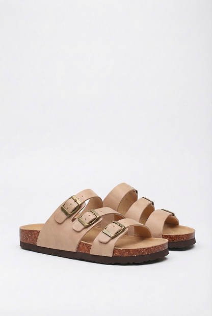 Maison Aurelle - Women's Slides Cork Footbed Comfortable Casual Summer Fit 6