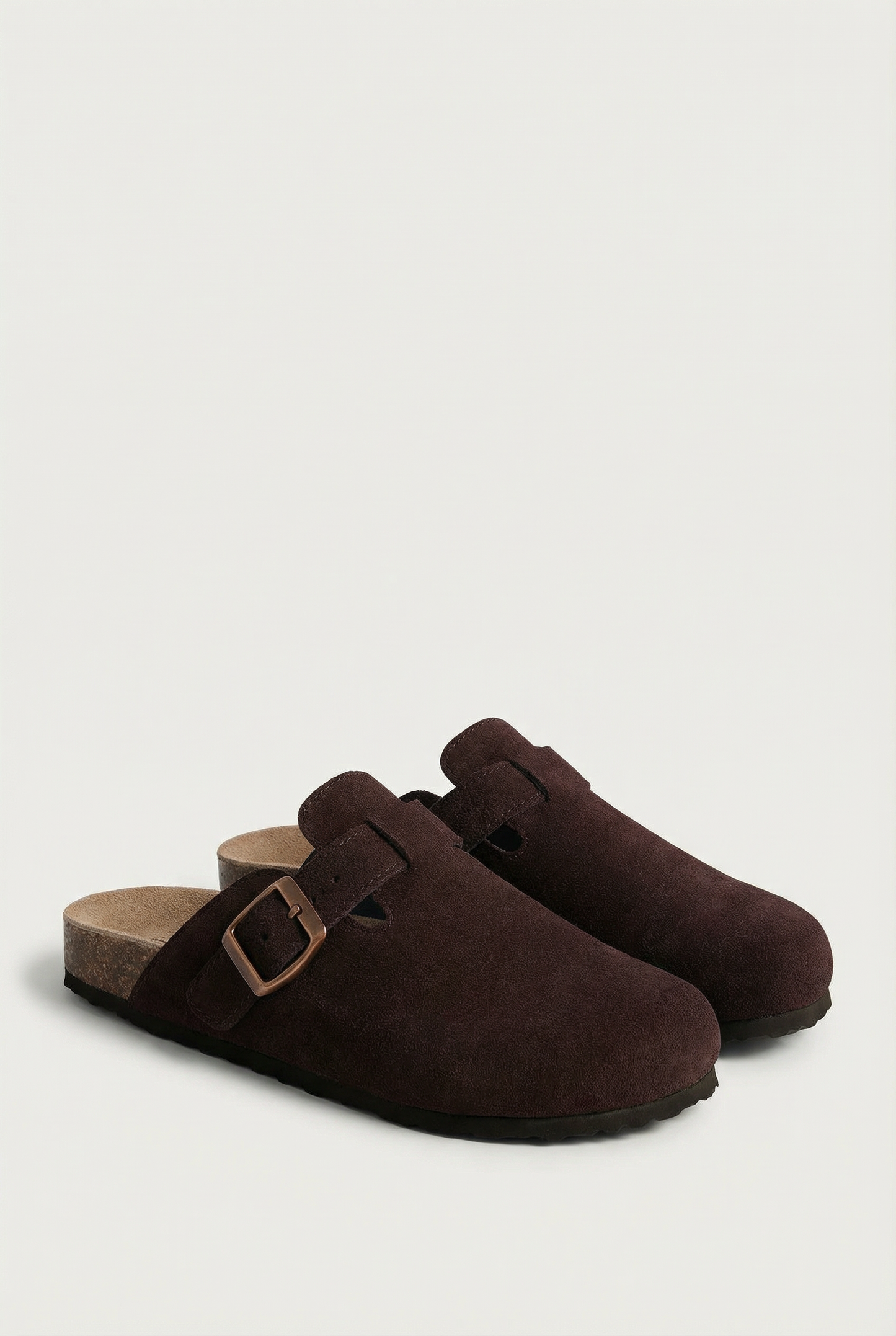 Maison Aurelle - Women’s Suede Clogs Comfortable Arch Support Casual Style 4