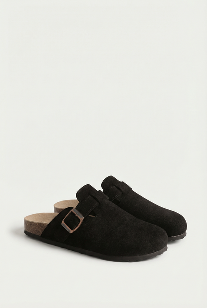 Maison Aurelle - Women’s Suede Clogs Comfortable Arch Support Casual Style 6