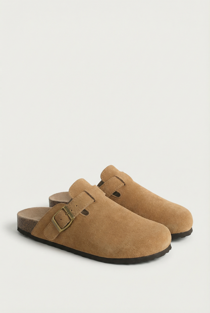 Maison Aurelle - Women’s Suede Clogs Comfortable Arch Support Casual Style 7