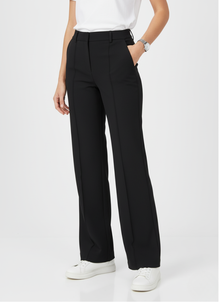 Maison Aurelle - Women’s Wide-Leg Pants Soft Fabric Sculpted Fit Elegant 1