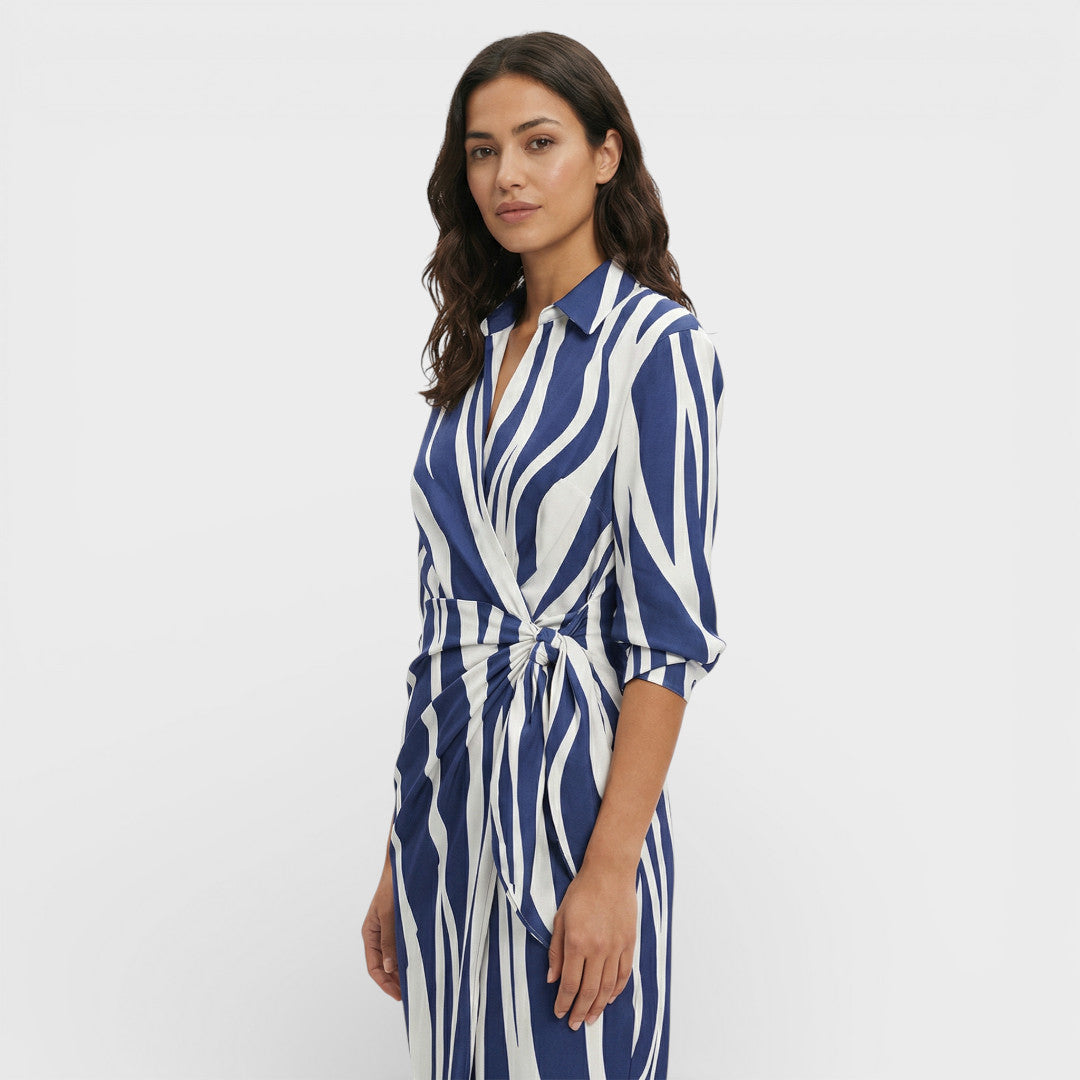 Maison Aurelle - Women’s Wrap Maxi Dress Lightweight Elegant Fit 5
