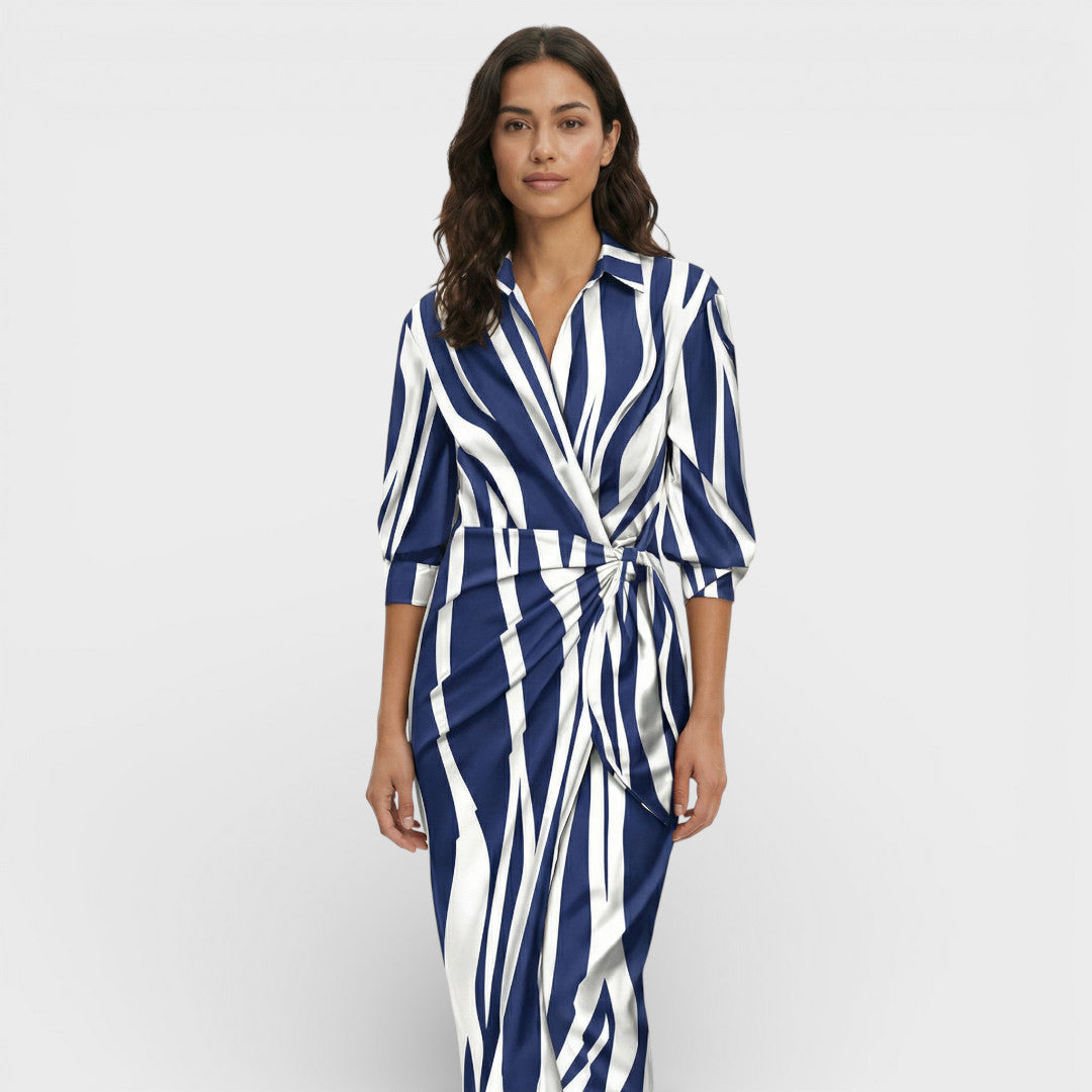 Maison Aurelle - Women’s Wrap Maxi Dress Lightweight Elegant Fit 6