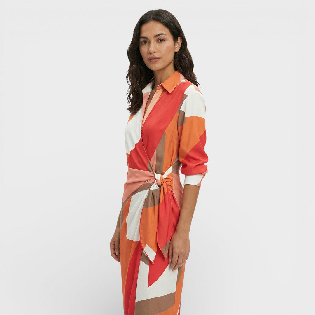 Maison Aurelle - Women’s Wrap Maxi Dress Lightweight Elegant Fit 9