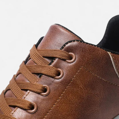 Maison Aurelle Men's PU Leather Sneakers | Lightweight Comfort