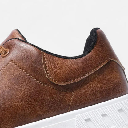Maison Aurelle Men's PU Leather Sneakers | Lightweight Comfort