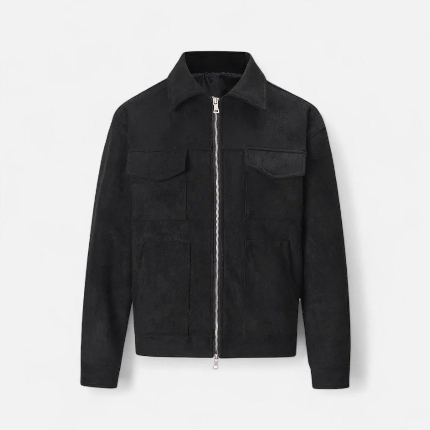 Maison Aurelle Suede Jacket for Men | Oversized Fit, Warm Lining