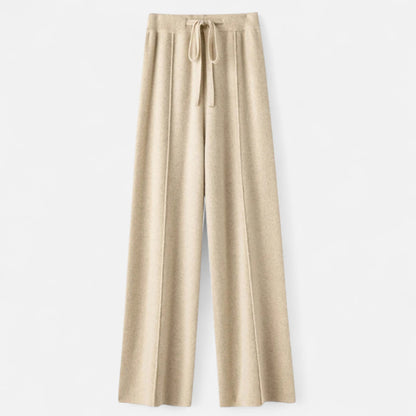 Maison Aurelle Women's Wide Leg Trousers | Premium Wool, Effortless Elegance