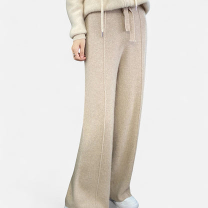 Maison Aurelle Women's Wide Leg Trousers | Premium Wool, Effortless Elegance