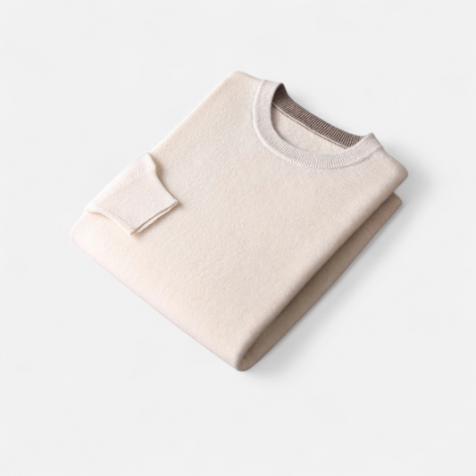 Maison Aurelle Men's Cashmere Jumper | 100% Merino Wool, Relaxed Fit