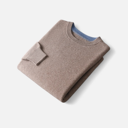 Maison Aurelle Men's Cashmere Jumper | 100% Merino Wool, Relaxed Fit