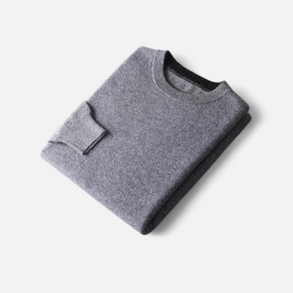 Maison Aurelle Men's Cashmere Jumper | 100% Merino Wool, Relaxed Fit