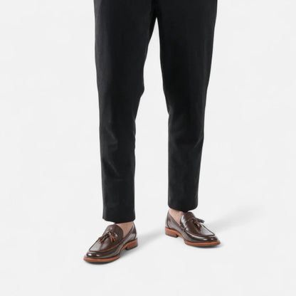 Maison Aurelle Brown Penny Loafers for Men | Handcrafted Full-Grain Leather