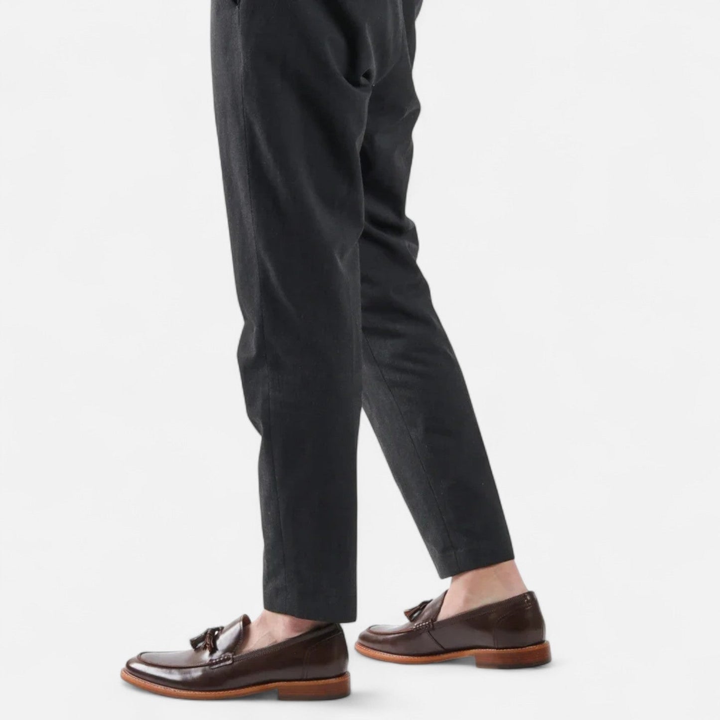 Maison Aurelle Brown Penny Loafers for Men | Handcrafted Full-Grain Leather