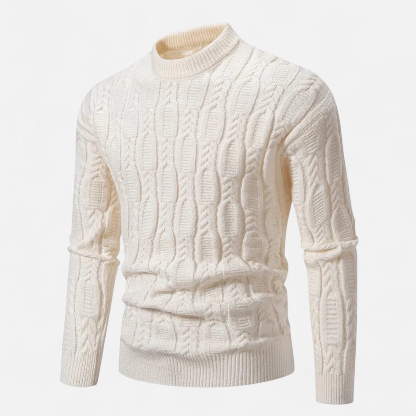 Maison Aurelle Classic Crewneck Sweater for Men | Soft Knit Fabric, Relaxed Fit
