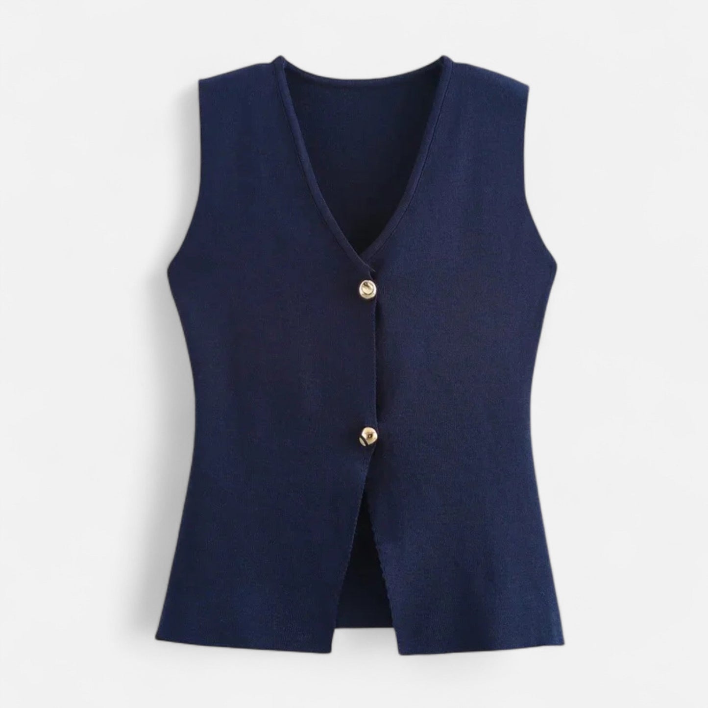 Maison Aurelle Cropped Knit Vest for Women | Soft Knitted Fabric