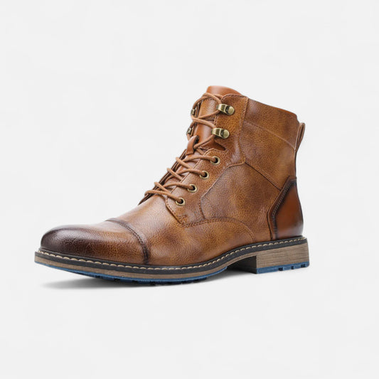 Maison Aurelle Men's Boots | Lightweight PU Leather, Retro-Inspired