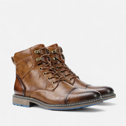 Maison Aurelle Men's Boots | Lightweight PU Leather, Retro-Inspired