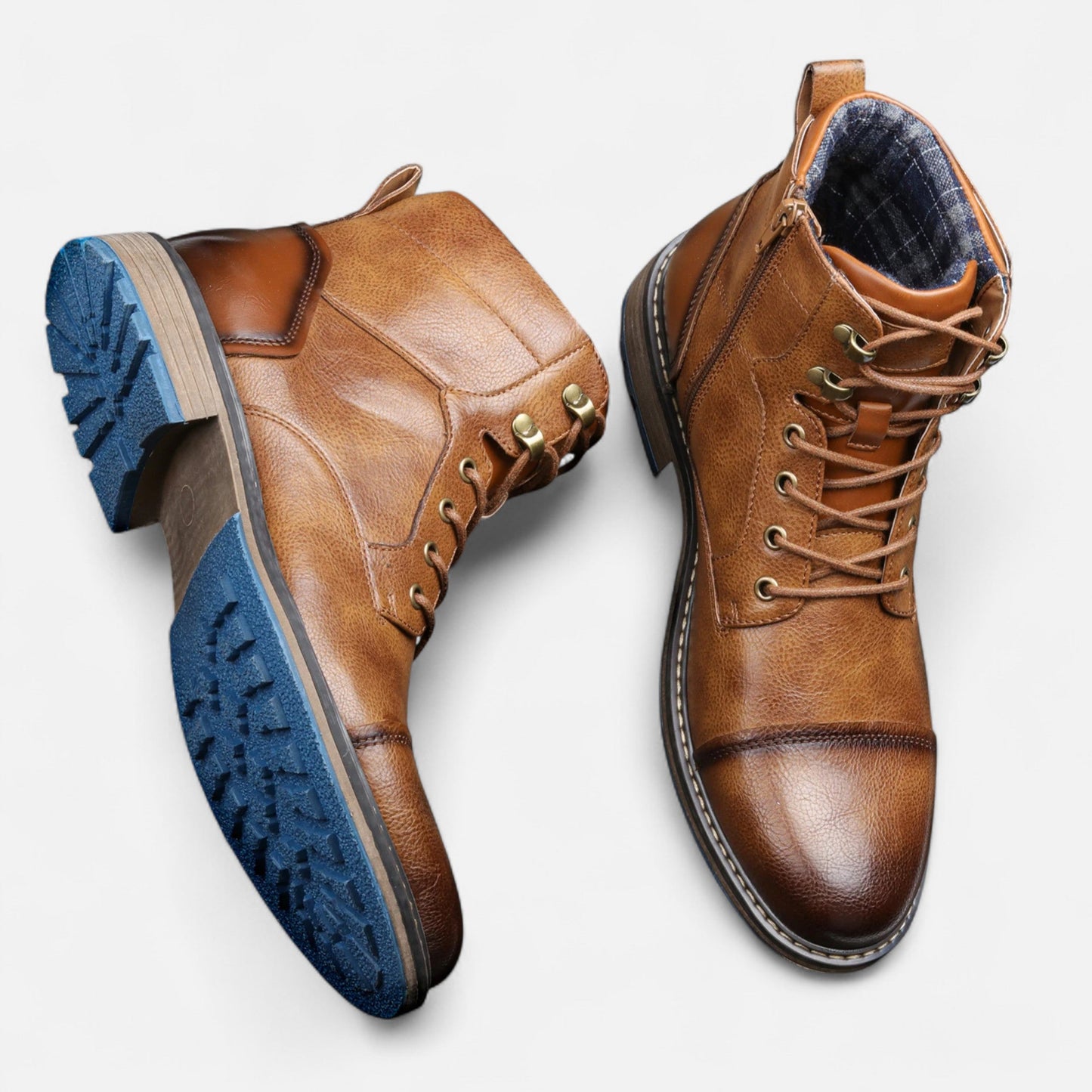 Maison Aurelle Men's Boots | Lightweight PU Leather, Retro-Inspired